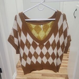 Free People Oversized Sweater Vest Size M